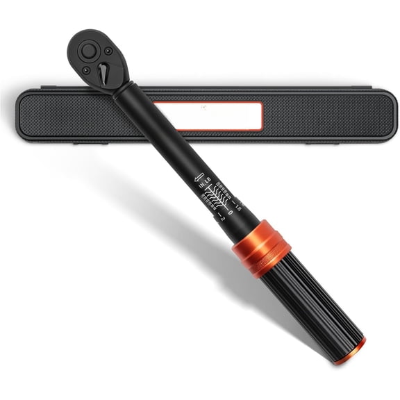 1/4 Inch Drive Click Torque Wrench, 20-240 IN.LB/2.3-27.1 Nm, +-3% High Accuracy, Dual Range Scales, Clearly Graduated, Eeasy Read, Hardened Alumium Alloy, 72  Click Torque Wrench for