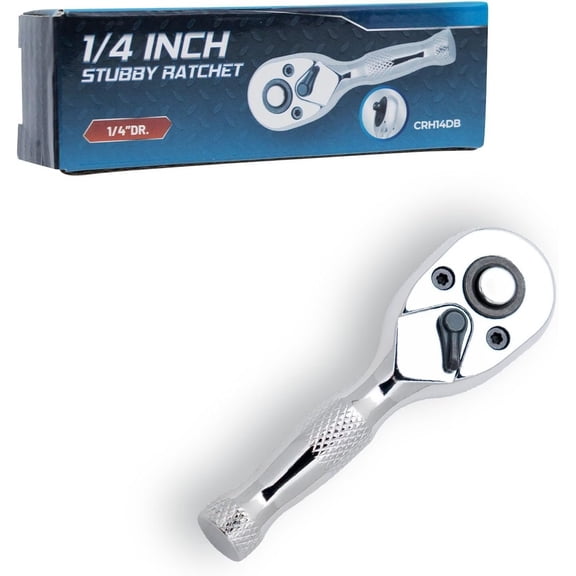 1/4 Inch Drive Ratchet Mini Ratchet Wrench,1/4 Socket Wrench, 72- Quick-Release,Reversible, Vanadium Alloy for Durability