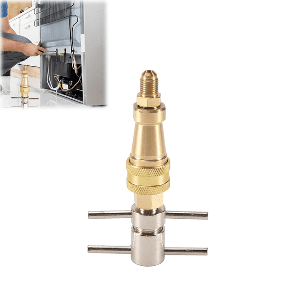 1/4 Inch FNPT Brass Quick Connect Fitting for Refrigerator Water Line, High Pressure Washer Quick Coupler Plug, Ice Maker Water Line Connector, HVAC Repair Tool(wwx)