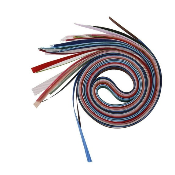 1/4 Inch Grosgrain Fabric Ribbons, for Gifts Wrapping, DIY Bow Hair Accessories, Sewing Clothing, Wedding, Party Decorations, 18 Colors, 18 Yards