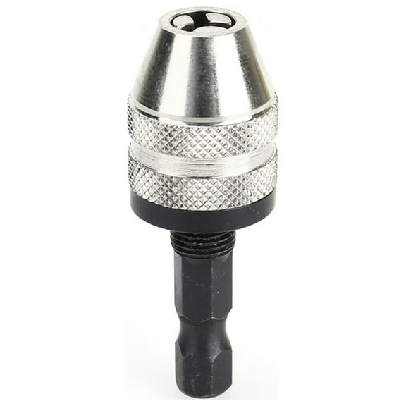 1/4 Inch Hex Shank Adapter Converter Keyless Drill Bit Chuck 0.3mm-3.6mm Quick Change Cutters for Micro-production or Medical Industry