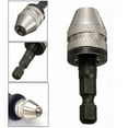 1/4'' Inch Hex Shank Keyless Drill Bit Chuck Adapter Converter Quick