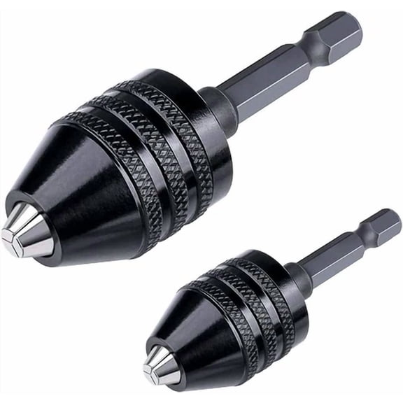 1/4 Inch Hex Shank Keyless Drill Chuck Quick Change Adapter Converter Drill Adap