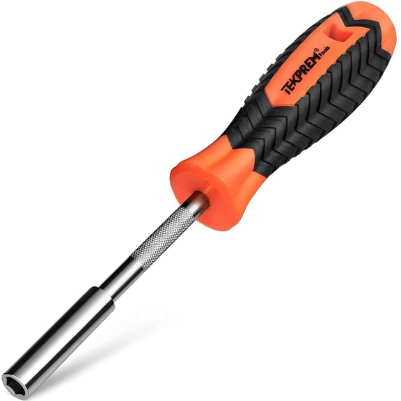 1/4 Inch Magnetic Bit Driver, Screwdriver Handle for Holding Bits and Screws with Non-slip Material and Strong Magnet Tip, 190mm