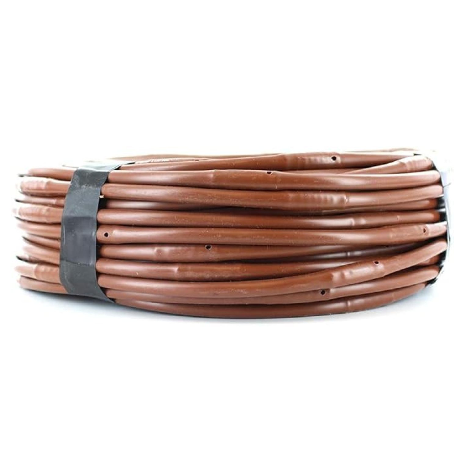 1/4 Inch Microline Dripline - 6 Inch Spacing, 100 ft - .52 GPH - Brown Drip Irrigation Tubing for Garden, Planters, & Landscaping