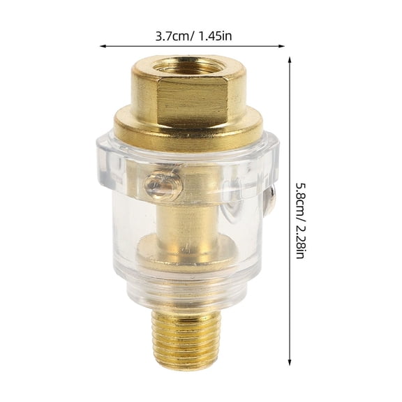 1/4 Inch Mini Automatic In Tool Oiler Lubricator Golden 1 Set