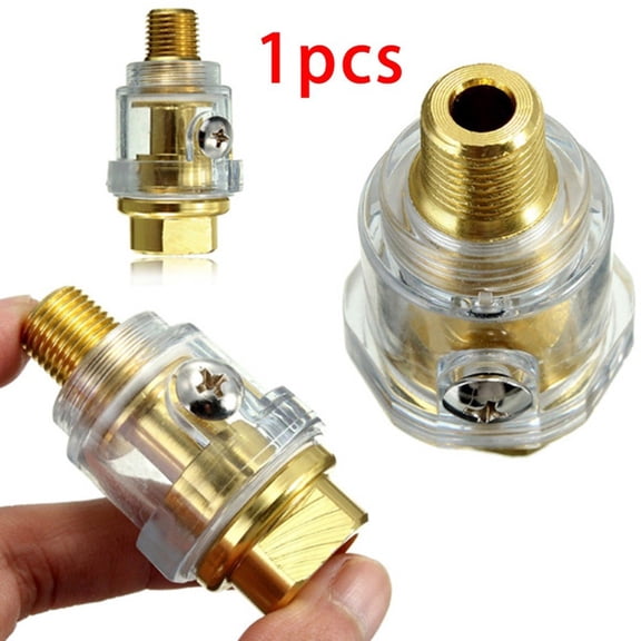 1/4 Inch NPT In-Line Oiler Lubricator for Pneumatic Tool & Air Compressor Pipe