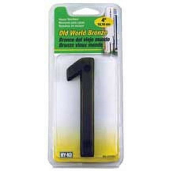 #1 - 4 Inch Old World Bronze Number