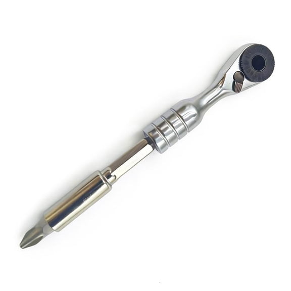 1 / 4 Inch Ratchet Wrench Set, Small Ratcheting Tool for Tight Spaces, Alloy Steel with 60 Tooth Gear