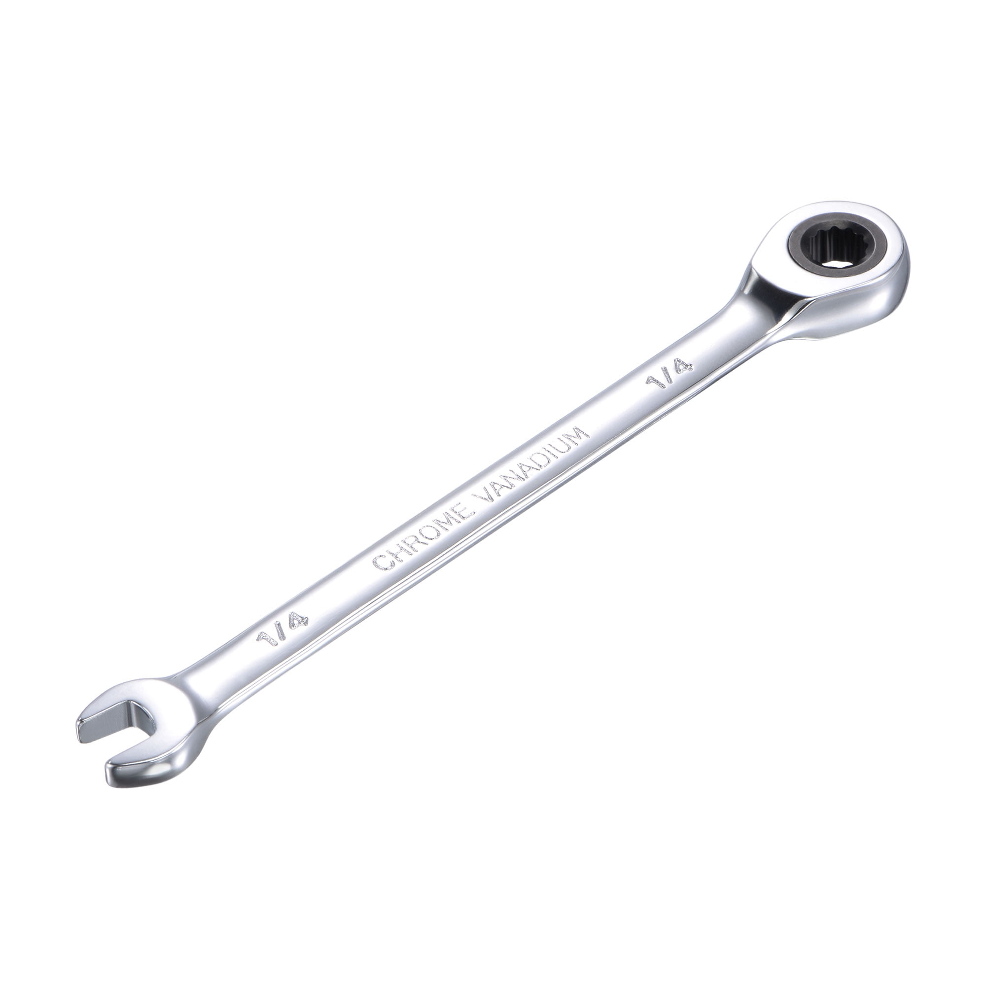 Unique Bargains 1/4 inch Ratcheting Combination Wrench SAE 72 Teeth 12 ...
