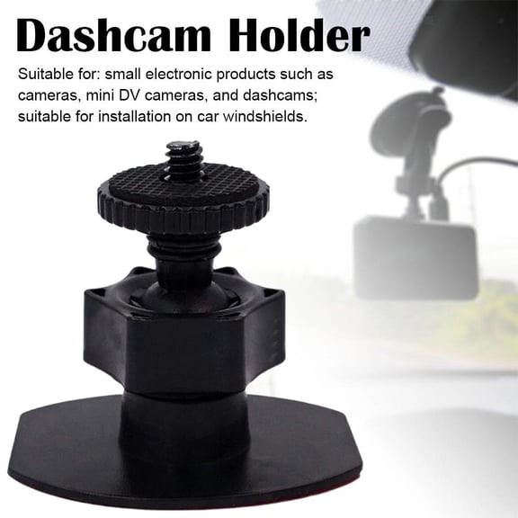 1/4 Inch Screw Mini Car Mount for Dash Cam, Action Camera, Digital Camera - Universal Windshield Suction Cup Holder