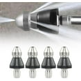 thumbnail image 1 of 1/4 Inch Sewer Jetter Nozzle Kit | High-Pressure Cleaning Sprayer Pipe | 0° Front & 30° Rear Jets | Stainless Steel Unclog Tool, 1 of 2