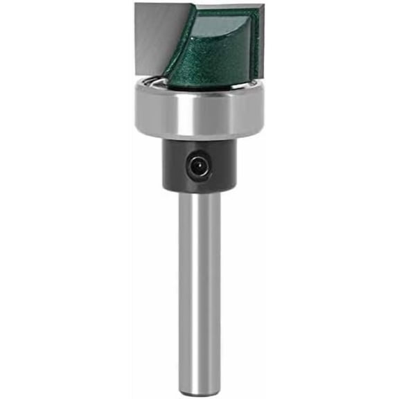 1/4 Inch Shank Flush Trim Plunge Template Router Bit with Ball Bearing Hinge Mortising Router Bit Woodworking Tool, 3/4" Diameter