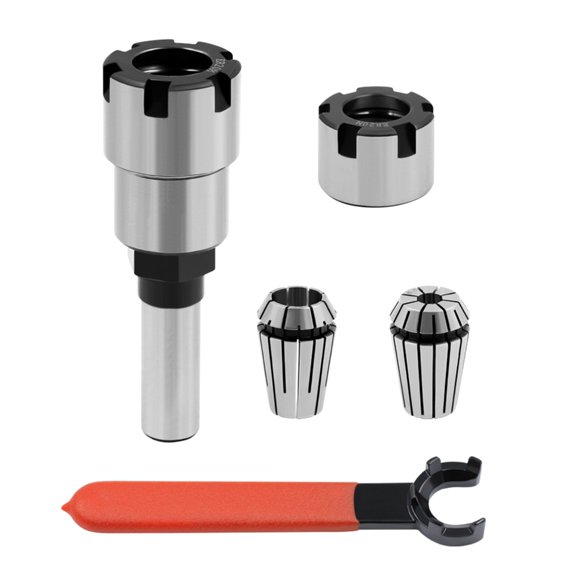 1/4 Inch Shank Router Collet Extension Rod Chuck Holder Extender Adapter