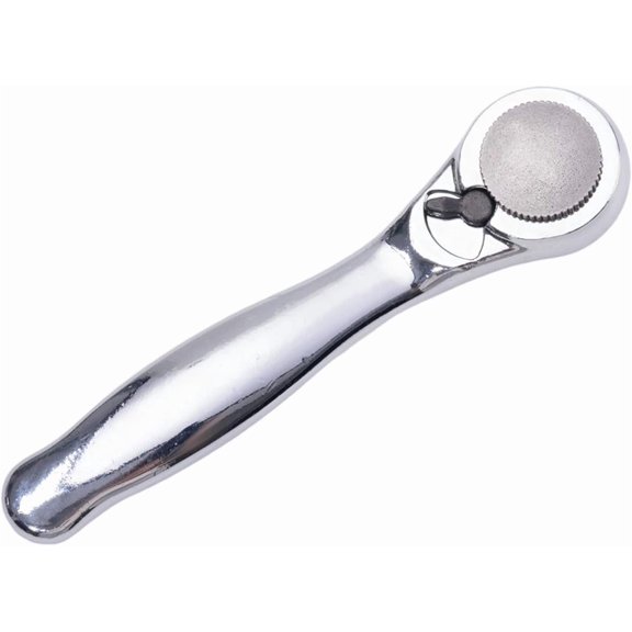 1/4 Inch Silver Drive Micro Ratcheting Bit Driver, Mini Ratchet 72-Tooth Ratchet Screwdriver, 1/4 Hex Ratchet Mini Wrench Ratchet for Mechanics DIY Auto Repair Tight Spaces