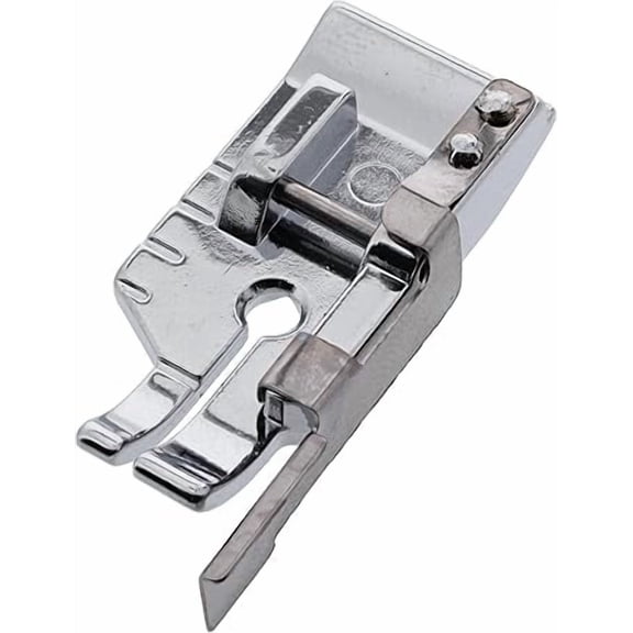 1/4 Inch Snap On Presser Foot with Guide for Low Shank Sewing Machines, Compatible with Brother Janome Singer lock, Perfect for Quilting Patchwork Piecing, Silver