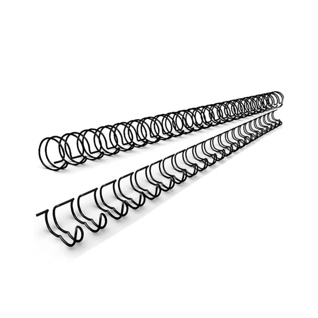 100 Pack Double Loop Wire Binding Spines, 1/4 inch Binding Wires, 3:1 Pitch 32-Loop for Letter Size, Holds up to 20 Sheets to Bind Reports and Projects
