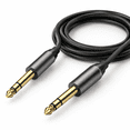 Music Inmstruments 1/4 Inch TRS Heavy Duty Audio Cable, 15 Feet, Balanced Stereo ...
