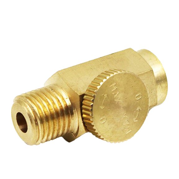 1/4 Inch Threaded Air Flows Control Valves with Copper Cores & Adjustable Knob Speed Controller Tool for Pneumatic Tool