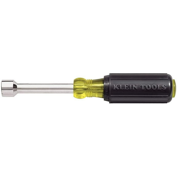 1/4-Inch Tip Nut Driver with 3-Inch Hollow Shaft and Cushion Grip Handle Klein Tools 630-1/4