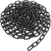 1/4   19.68Ft Black Chain Link, 6M Heavy Duty Metal Chain Links 6mm Carbon Steel Coil Chains, Metal Porch Swing Chains Gate Chainn for Outdoor Fence Gate Bike Cycle Security Lock
