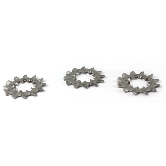 1/4 Internal / External Tooth Lock Washers / 18-8 Stainless Steel - 5000 Piece Carton