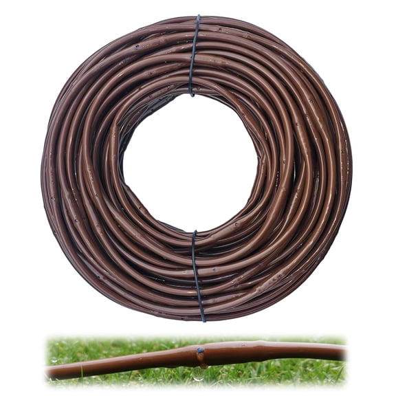1/4" Irrigation Dripline Tubing For Gardens: 100-foot Drip Line With 6-inch Emitter Spacing - Systems