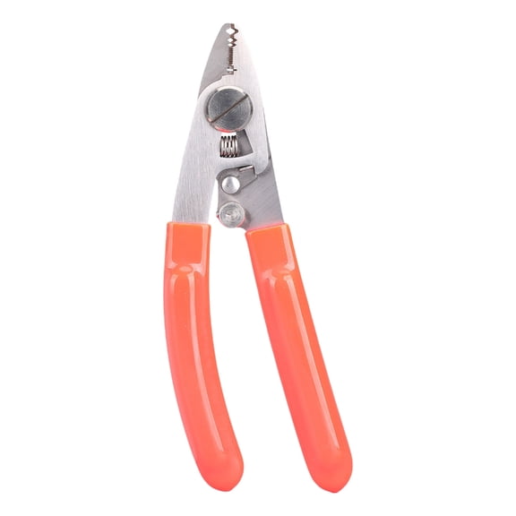 1. 4 Jaw Fiber Stripper Tool Spring-Loaded Serrated Cutter Shear for Coating Removal