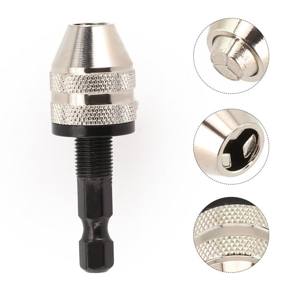 1/4 Keyless Chuck Conversion Hex Shank Adapter Drill Bit Quick Change Driver Smile Home