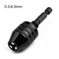 thumbnail image 1 of 1/4" Keyless Chuck Conversion Hex Shank Adapter Drill Bit Quick Change Driver, 1 of 6