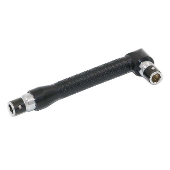 1/4" L Shaped Angled Hex Socket Wrench,Double-Head Hex Wrench with Good Grip,Bits Hand Tool,Double-headed L-Shaped Socket Wrench Extension Handle Screwdriver for Mechanic Repair(Black)