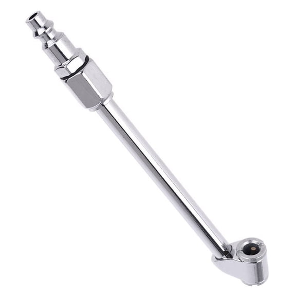 1/4" Lock On Metal Air Chucks Air Compressor Tire Inflator Tire Chuck Dual Head Connector for Hose Repair Inflate Chuck