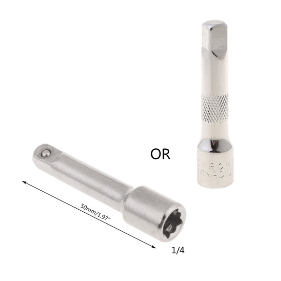 1/4" Long Short Drive Extension Bar Set Adapter Connecting Rod Socket Ratchet Wr