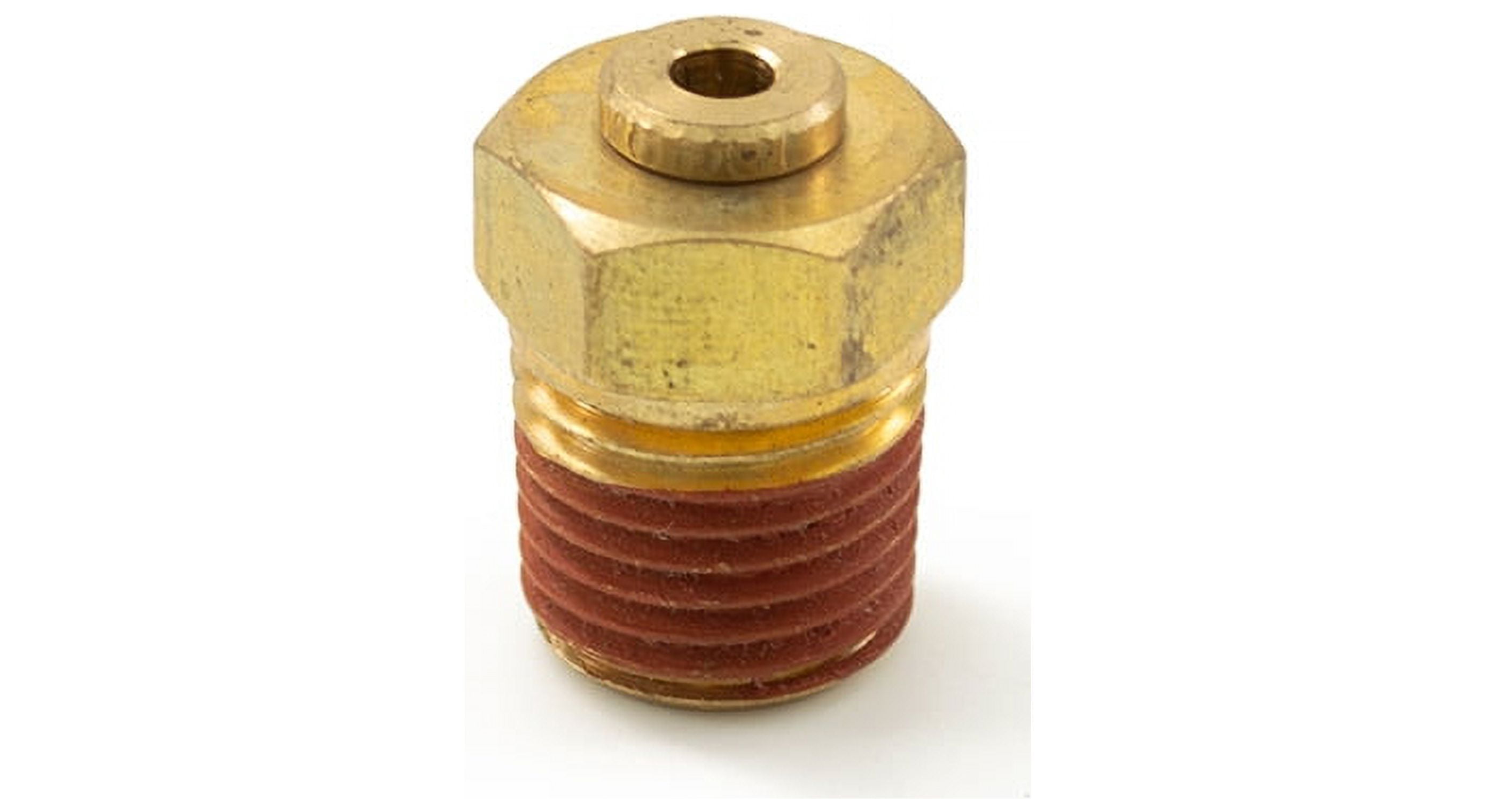 1/4" Male NPT to 1/8" PTC Brass Fitting Accepts 1/8" Air Line