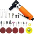 thumbnail image 1 of 1/4" Mini Air Die Grinder Kit Right Angle 90 Degree Pneumatic Sander 20,000RPM High-power Model with 1/4"(6MM) and 1/8"(3MM) Collets for Grinding, Polishing and More, 1 of 6