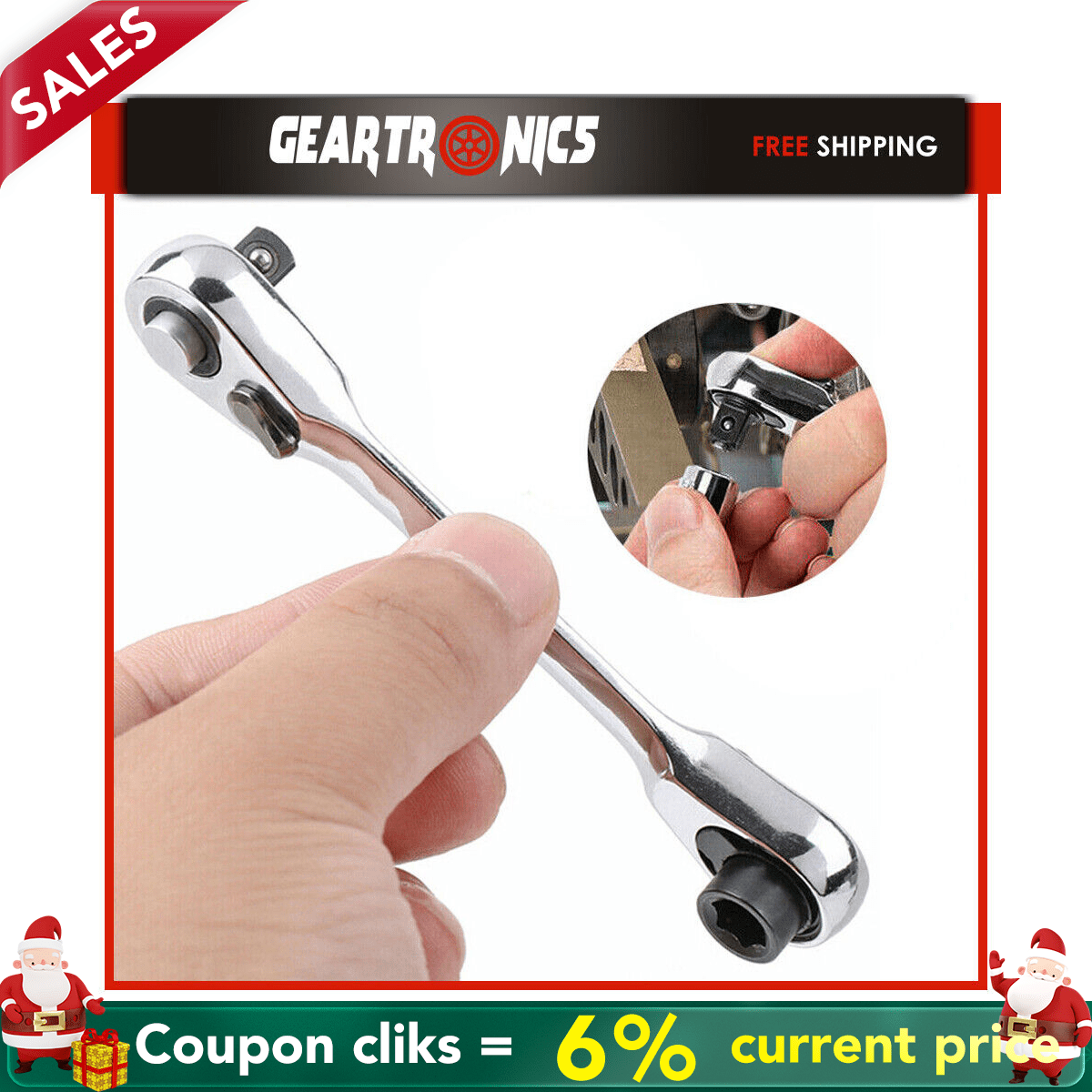 32 in 1 Reversible Rapid Ratchet Wrench Screwdriver Bits Set 1/4 Inch Mini Crv Multi tool Hex Wrench Torque 72 Tooth - 1420