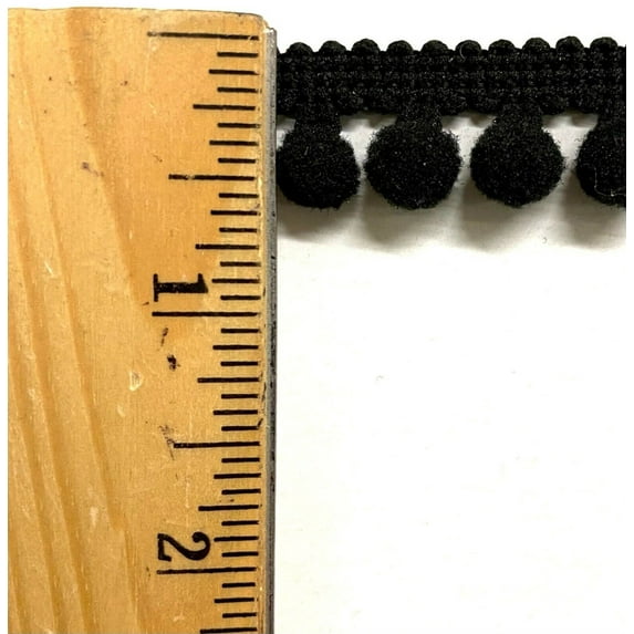 12 Continuous Yards! - 1/4" Mini Pom Pom Ball Fringe - Made in USA!