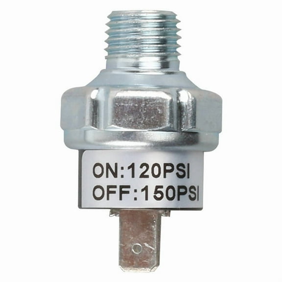 1/4 NPT Air Pressure Control Switch 120-150PSI Air Compressor Pressure Switch for Air Horn Air Suspension,1 x Air Pressure Control Switch