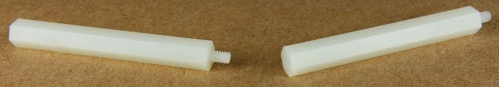 1/4" OD Hex Standoffs (Male-Female) / 8-32 x 2" / Nylon - 1000 Piece Carton