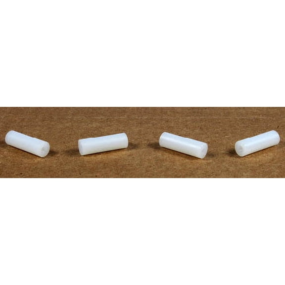 1/4" OD Round Spacers / #4 x 1" / Nylon - 1000 Piece Carton