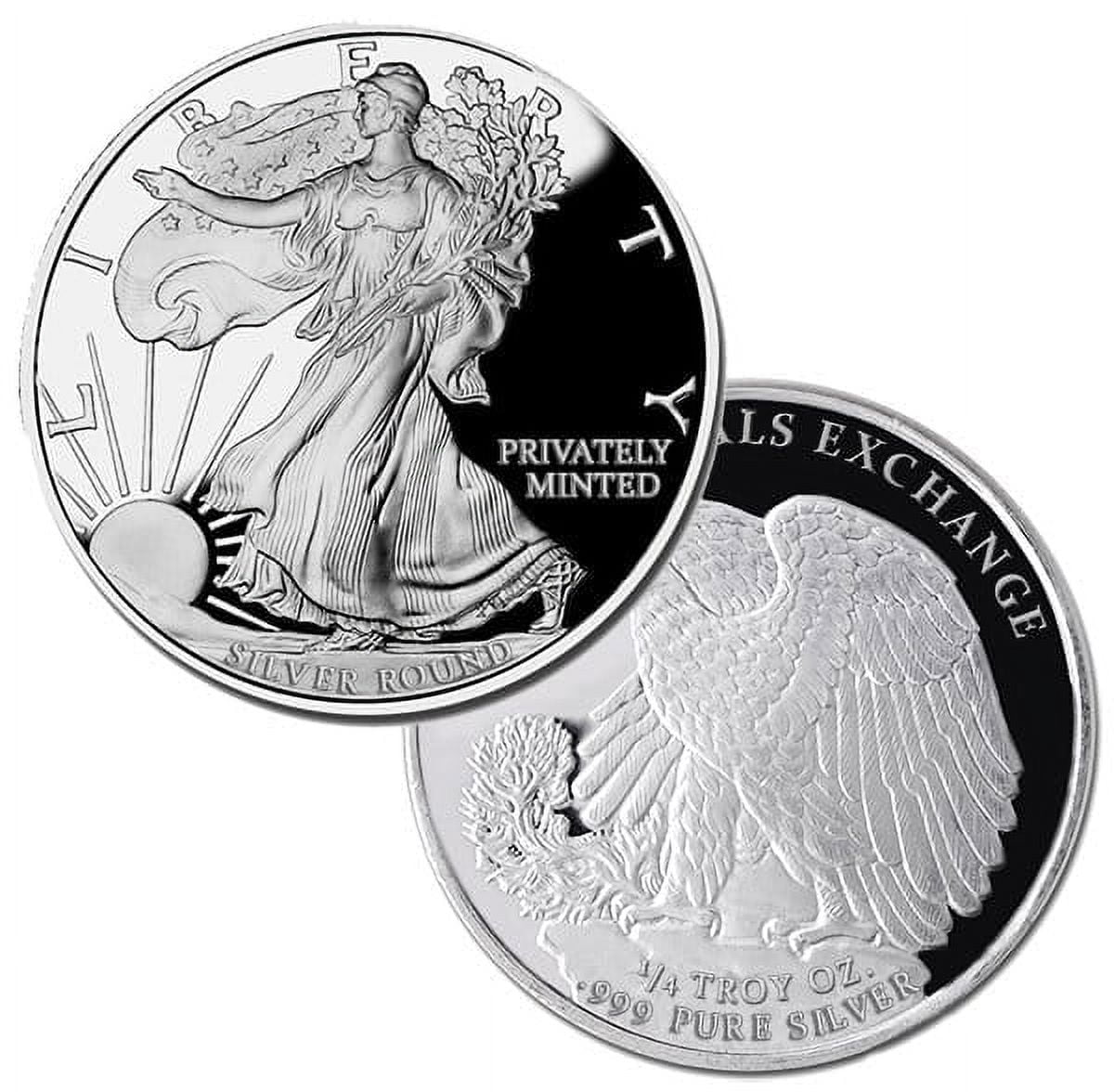 Money Metals Mint 1/4 Oz Walking Liberty Silver Rounds - Pure Silver ...