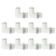 thumbnail image 1 of 1/4"PT Push to Fitting, 10 Pack 6mm Pneumatic Air Quick Connector Male Thread 90 Degree 4mm Tubing Elbow Air Tube Fitting Pneumatic Quick Adapter, White, 1 of 7