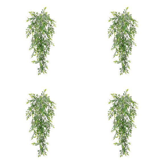 1-4 Pcs Artificial Hanging Outdoor Hanging Bamboo Leaves for Patio Porch Outdoor Decor