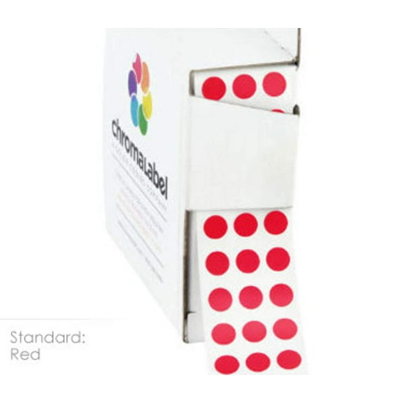 1/4" Permanent Round, Color-Code Dots: 1,000/Box