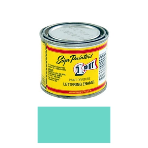 1/4 Pint 1 Shot AQUA Paint Lettering Enamel Pinstriping & Graphic Art