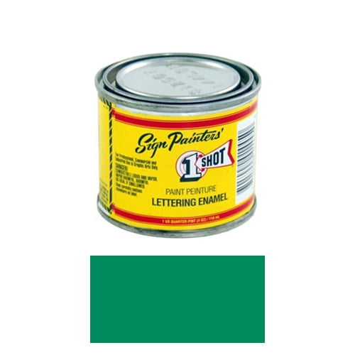 1/4 Pint 1 Shot PROCESS GREEN Paint Lettering Enamel Pinstriping & Graphic Art