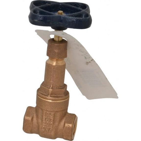 NIBCO NL05004 1/4" Class 125 Threaded Bronze Solid Wedge Rising Stem Gate Valve