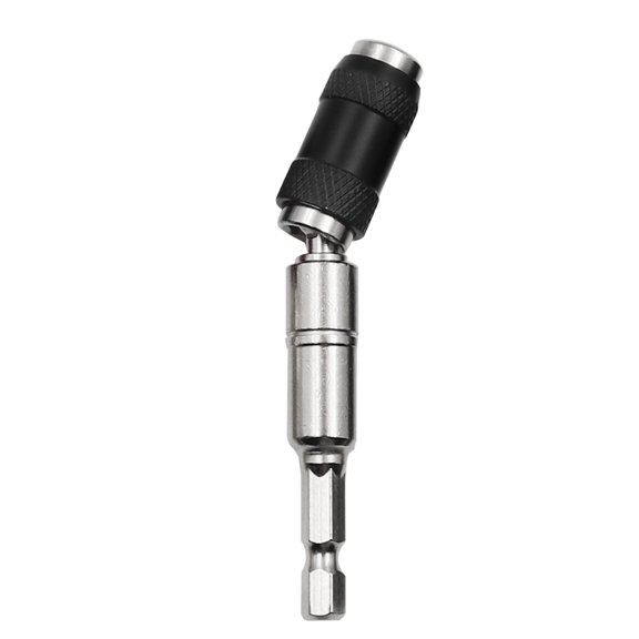 1/4" Pivoting Magnetic Screw Drill Bit Tip Holder Screwdriver Woodworking Tool Quick Change Locking Guide Bit Extension Rod