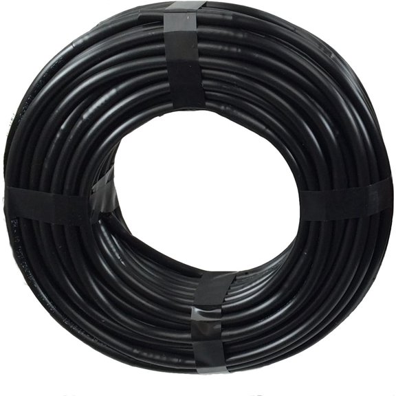 1/4" Poly Dripline 6" Spacing 0.5 GPH 100' Roll Black Drip Tubing