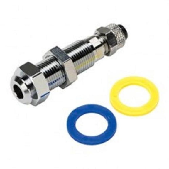 1/4" Poly Q.D. Panel Mount w/ Shut-off, Female